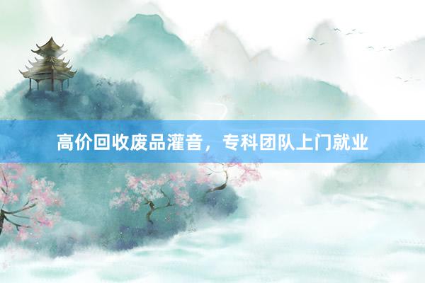 高价回收废品灌音，专科团队上门就业